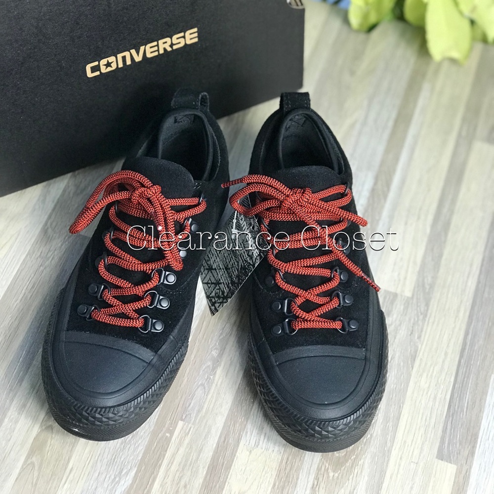 NWT Converse Ctas Descent OX Black WMNS AUTHENTIC - Picture 3 of 7